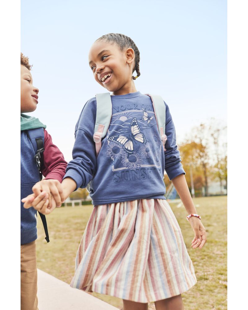 Kid Butterfly French Terry Sweatshirt, image 2 of 4 slides
